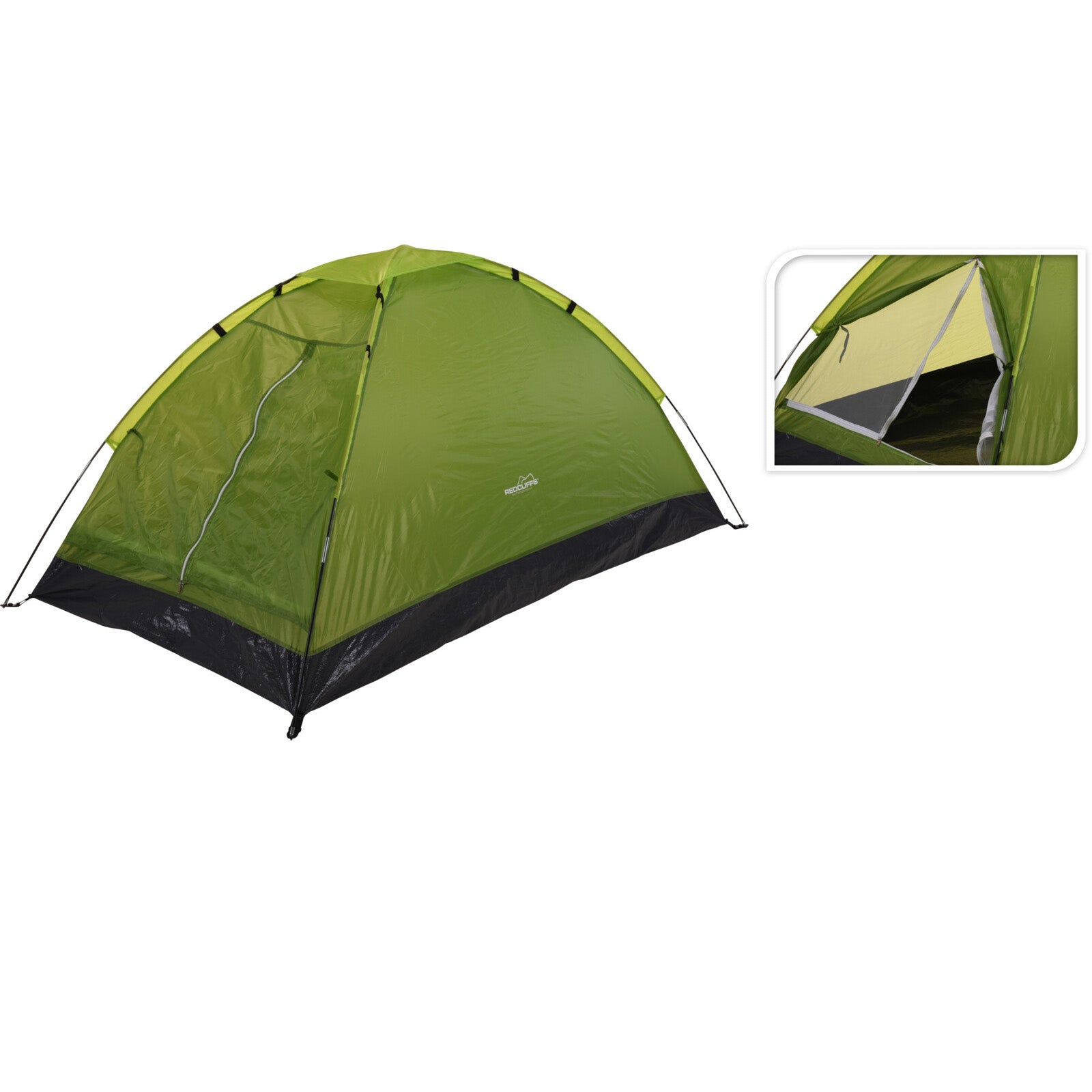 Tenda da campeggio per escursioni 2 posti impermeabile con zanzariera