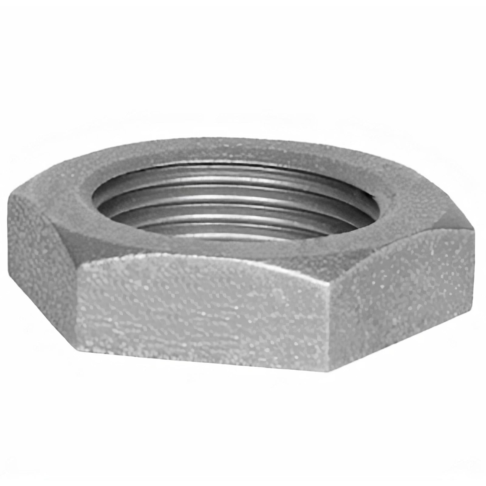 Raccordo controdado piano in acciaio zincato cn filettatura per irrigazione