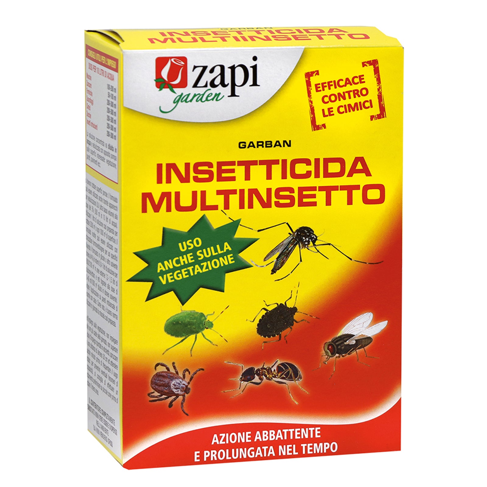 Insetticida concentrato "Garban" per mosche e zanzare tigre per prati e siepi
