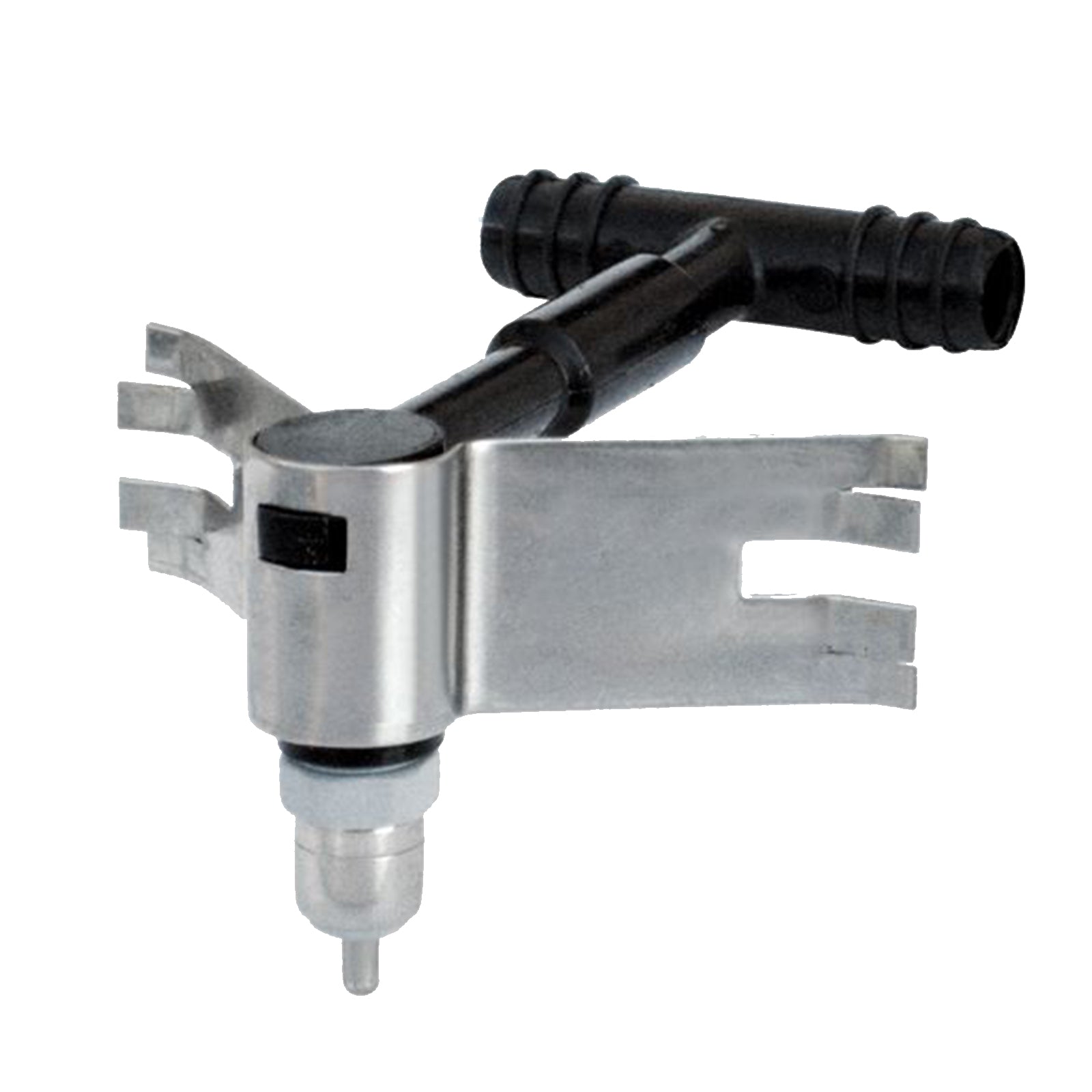 Abbeveratoio a goccia per conigli antiroditore con molla e innesto tee Ø 10/7