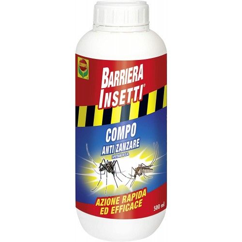 Insetticida concentrato "Barriera Insetti" mosche e zanzare tigri per prati e siepi 500 ml