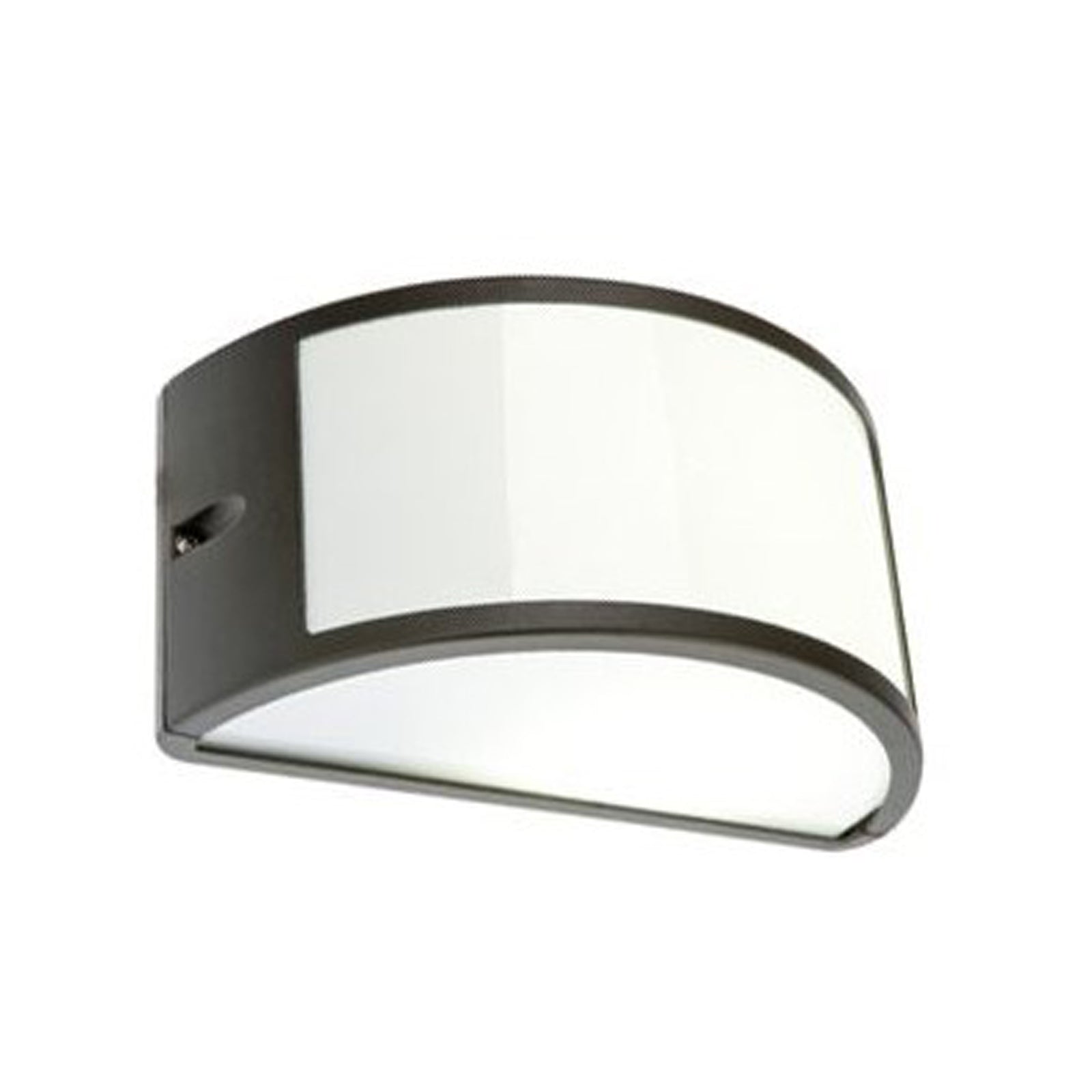 Lampada da parete applique "Umbe" mezza luna aperta per esterno 60 w