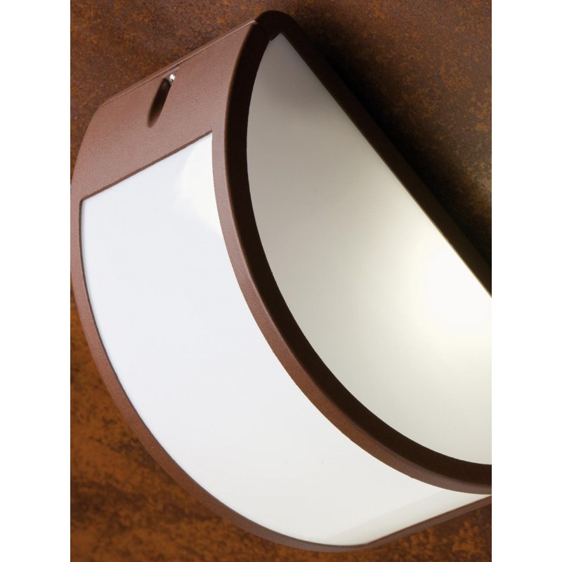 Lampada da parete applique "Umbe" mezza luna aperta per esterno 60 w