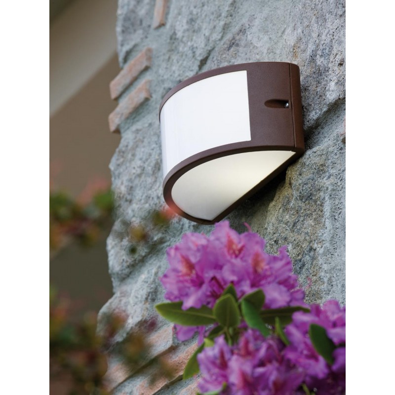 Lampada da parete applique "Umbe" mezza luna aperta per esterno 60 w