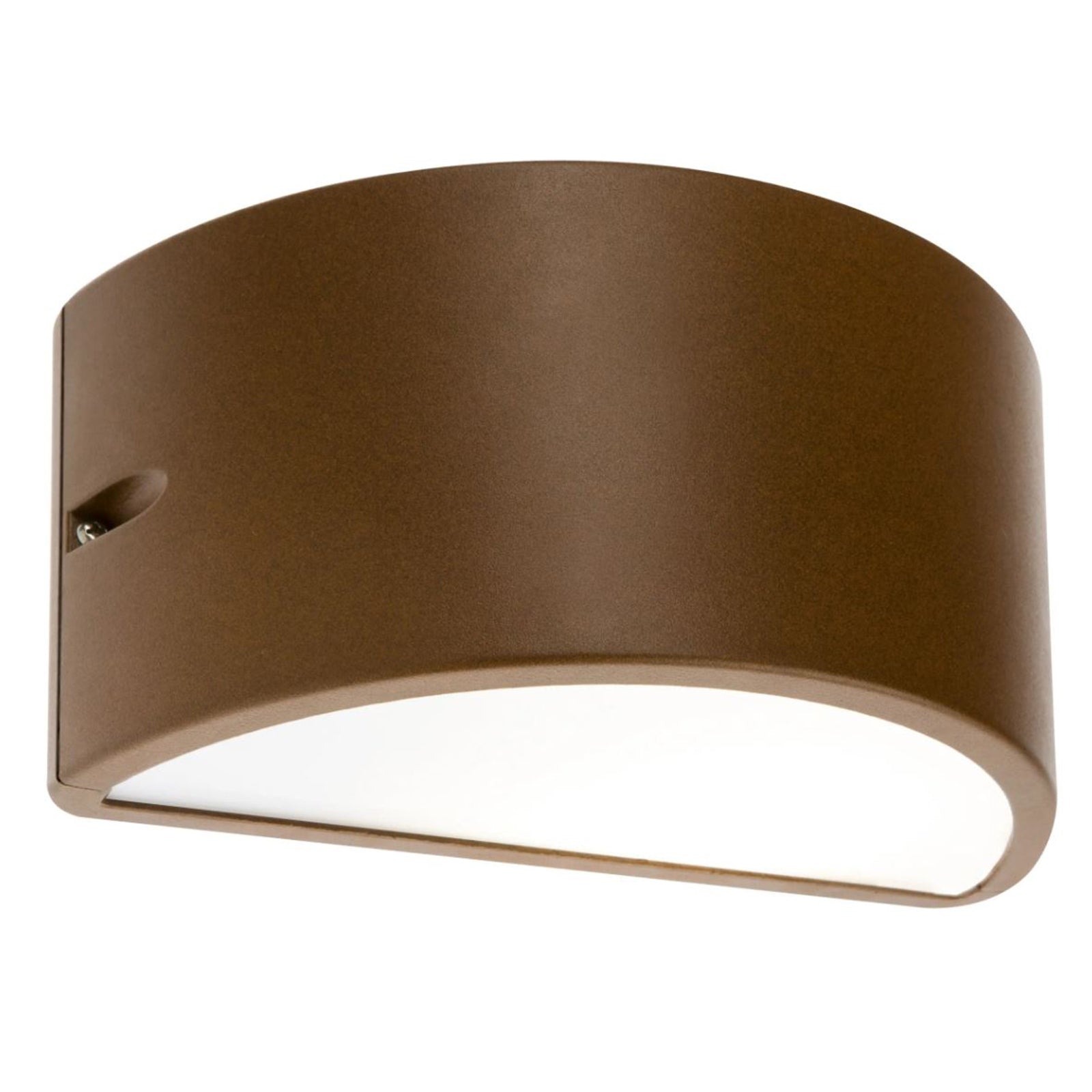 Lampada da parete applique "Umbe" mezza luna chiusa per esterno 60 w