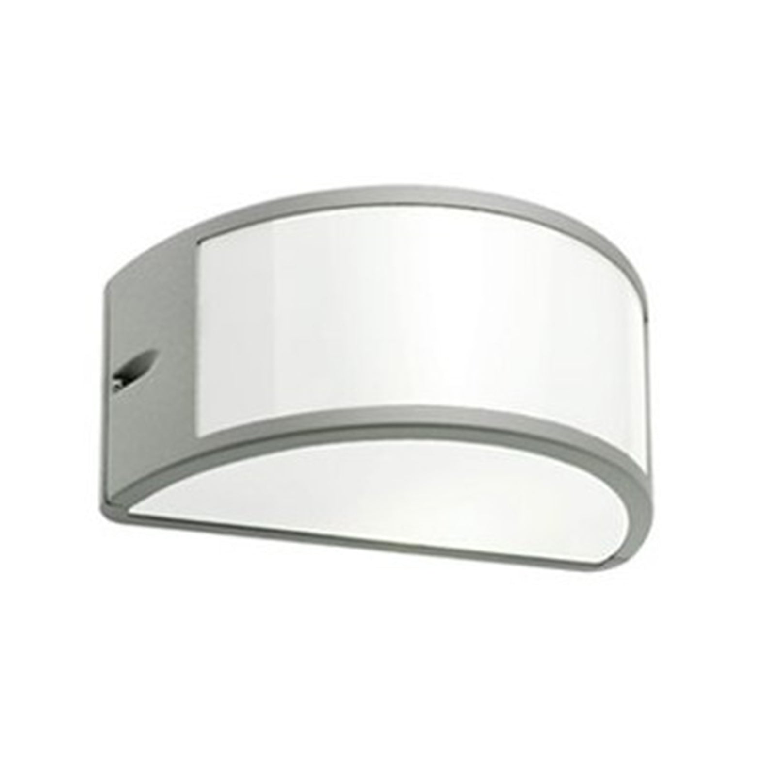 Lampada da parete applique "Umbe" mezza luna aperta per esterno 60 w