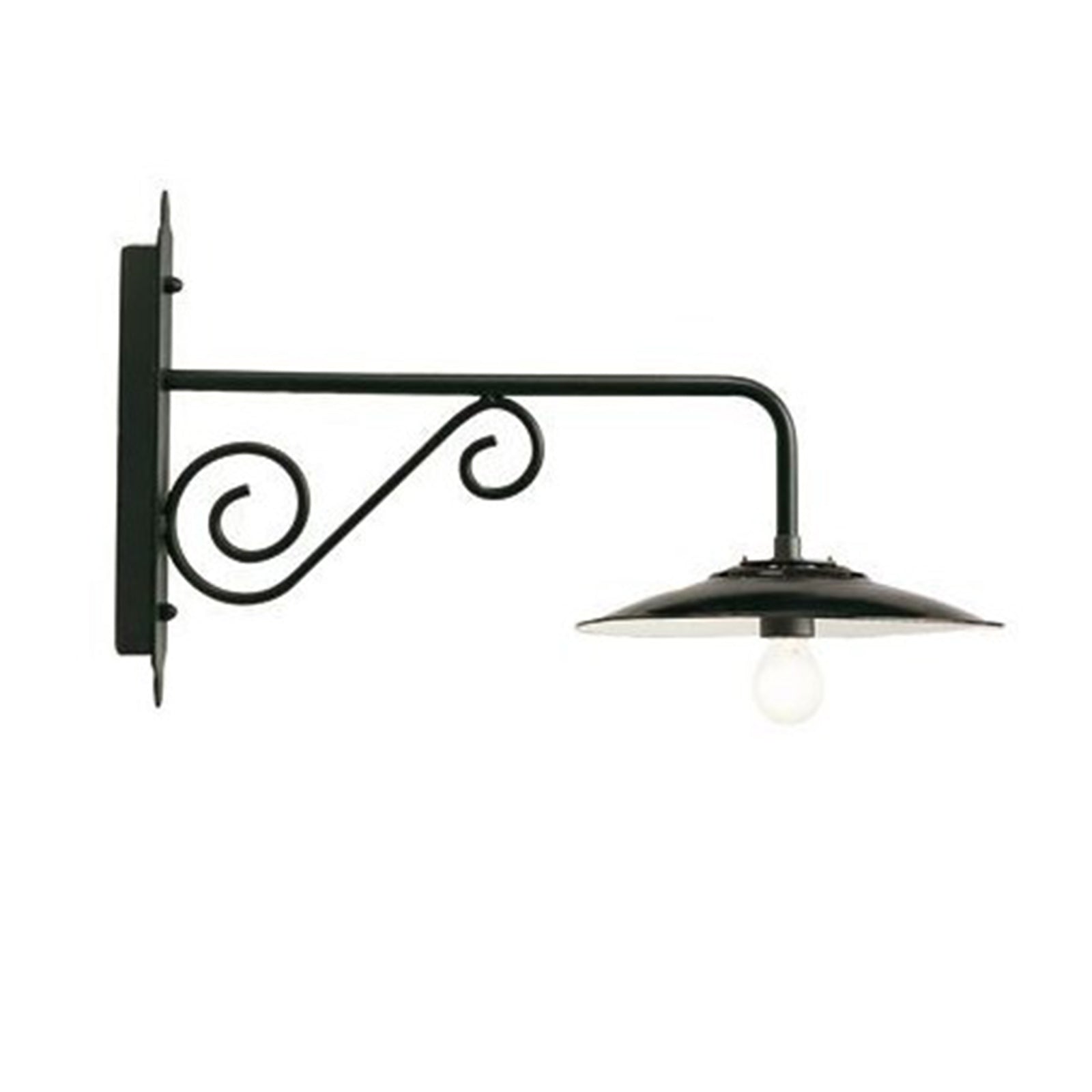 Lanterna da parete "Piatto Antico Lungo" lampada da esterno in alluminio 25 w