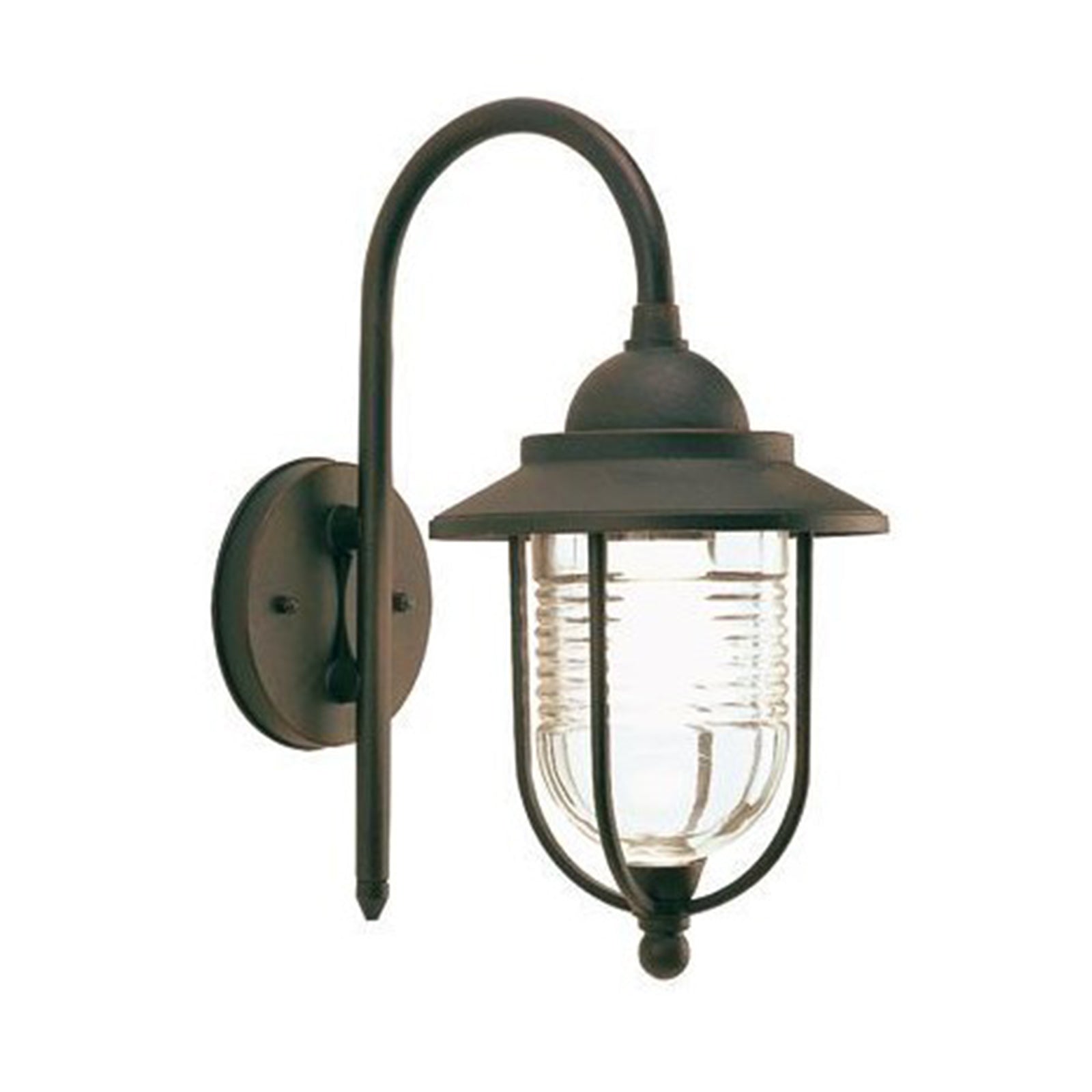 Lanterna da parete "Porto" lampada da esterno in alluminio Corten 60 w