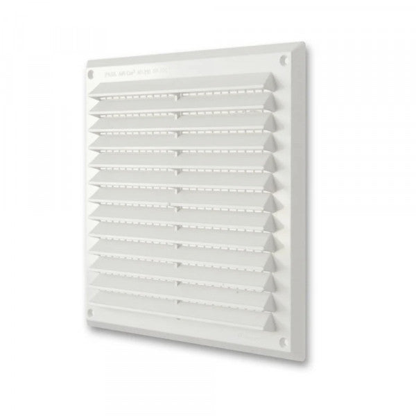 Griglia d'aerazione rettangolare in ABS sovrapponibile con rete