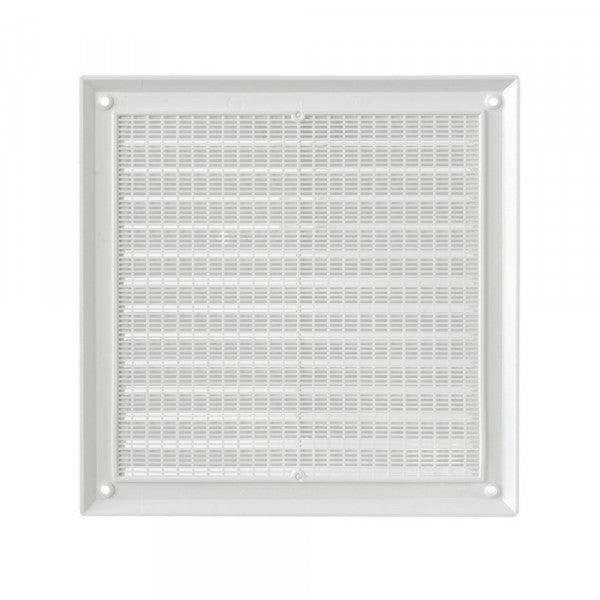 Griglia d'aerazione rettangolare in ABS sovrapponibile con rete