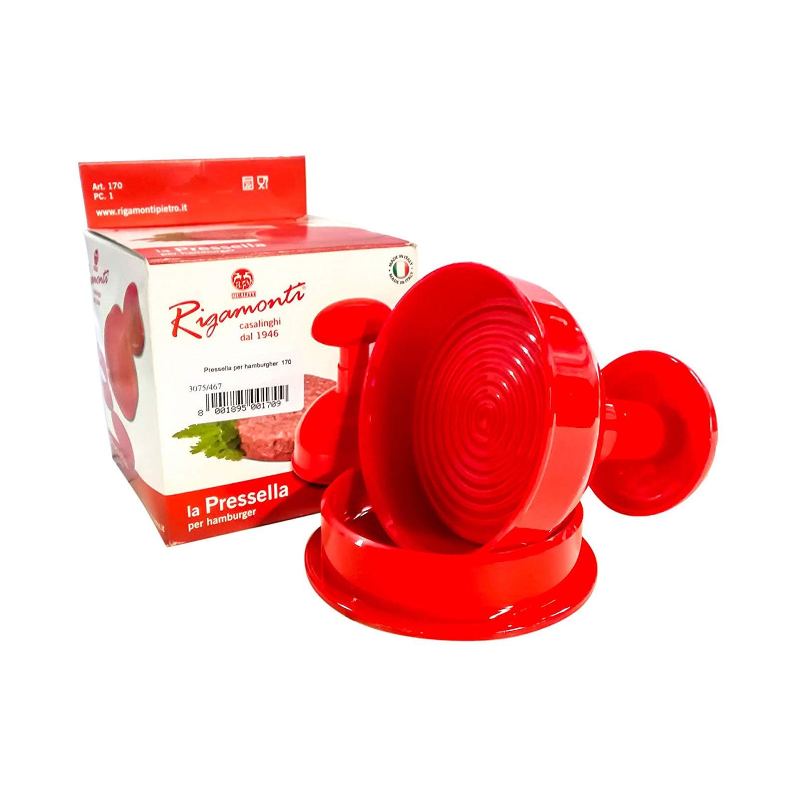 Stampo per Hamburger "Pressella" realizzato in Propilene Atossico per Alimenti
