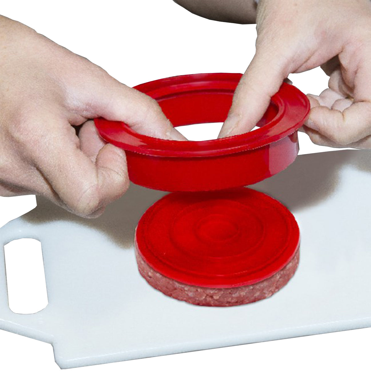Stampo per Hamburger "Pressella" realizzato in Propilene Atossico per Alimenti