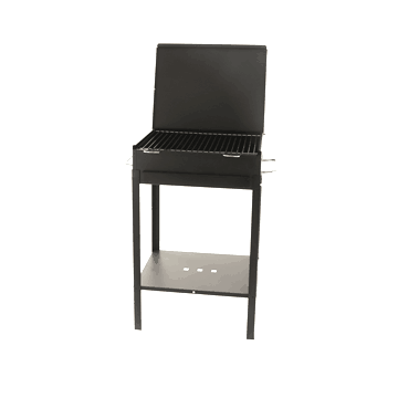 Barbecue a carbone "Stromboli" fornello con tappo e griglia regolabile Made in Italy