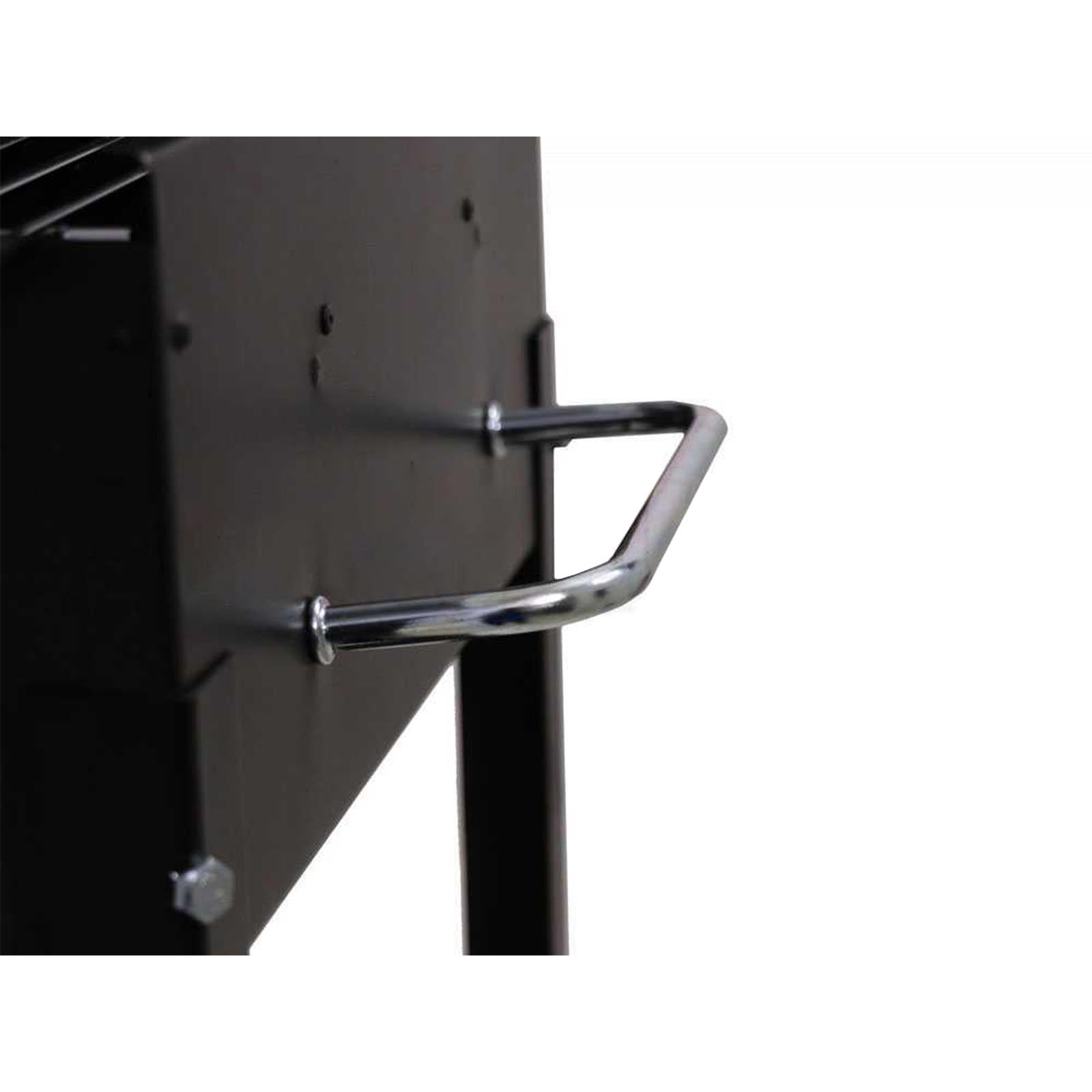 Barbecue a carbone "Stromboli" fornello con tappo e griglia regolabile Made in Italy