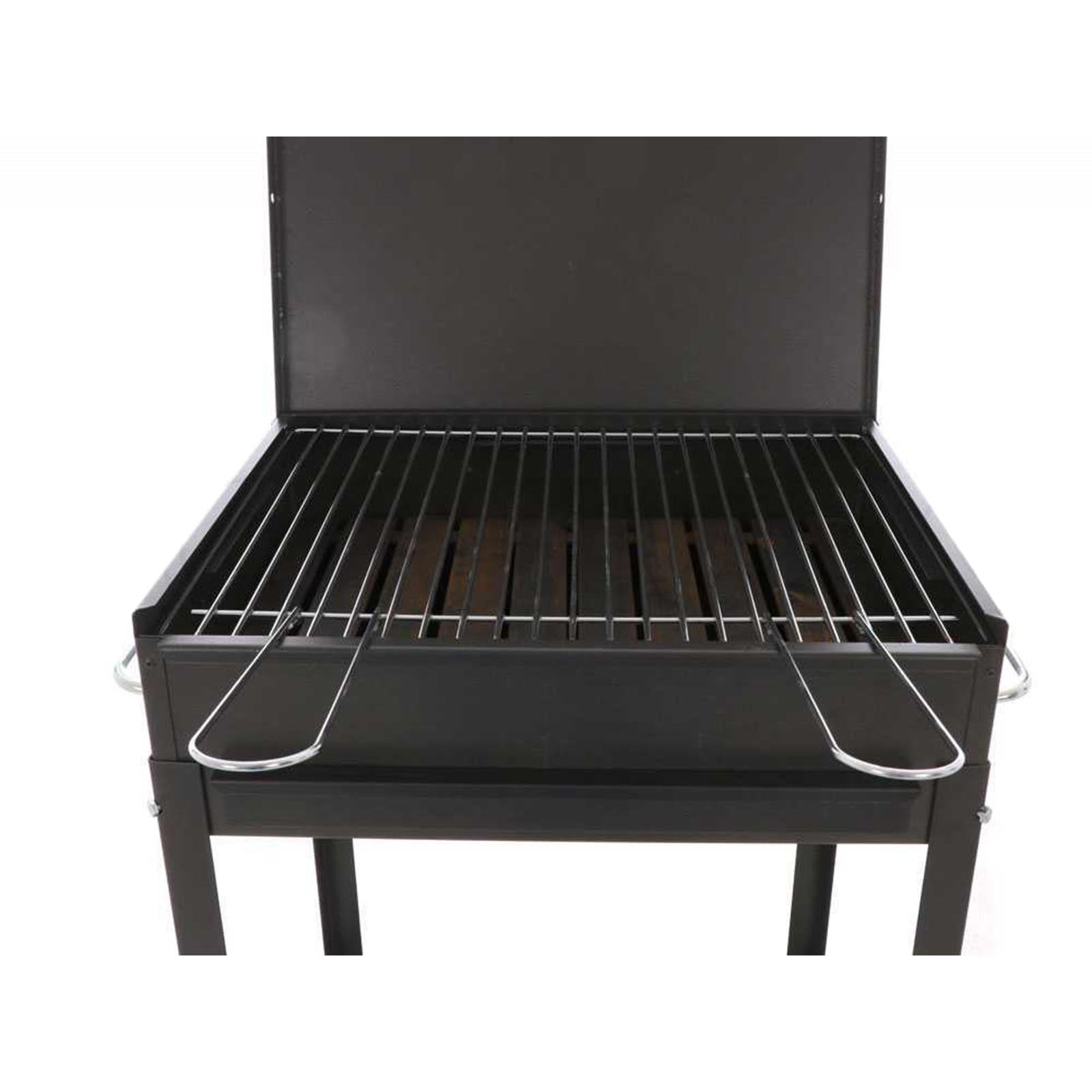 Barbecue a carbone "Stromboli" fornello con tappo e griglia regolabile Made in Italy