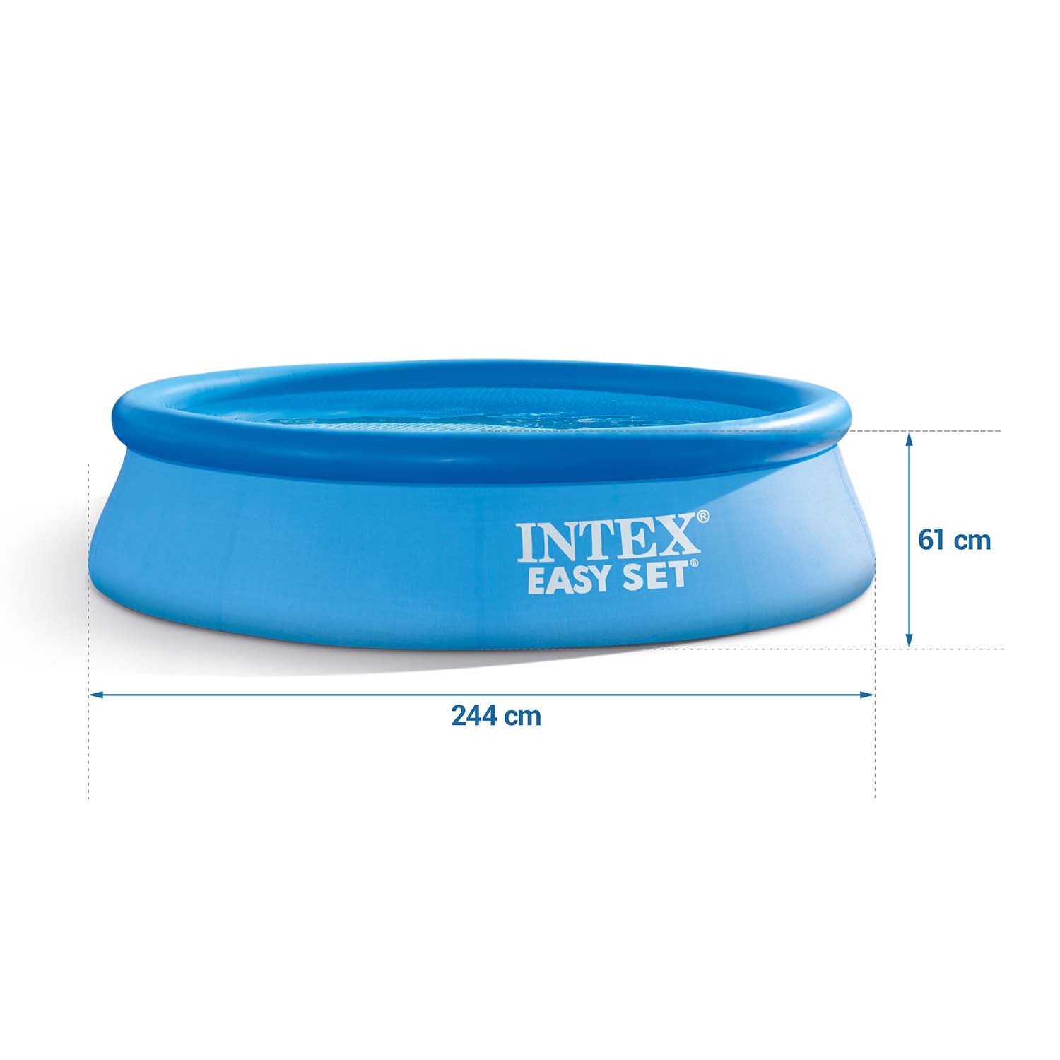 Piscina gonfiabile fuori terra rotonda con pompa "Easy" 244 x h 61 cm
