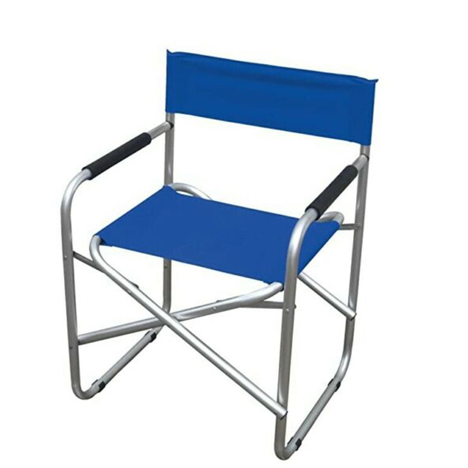 Sedia regista pieghevole in alluminio poltrona da mare, spiaggia e campeggio in tessuto