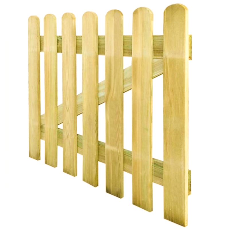 Staccionata "Lasa" in legno di pino naturale per recinzioni giardino e terrazzo