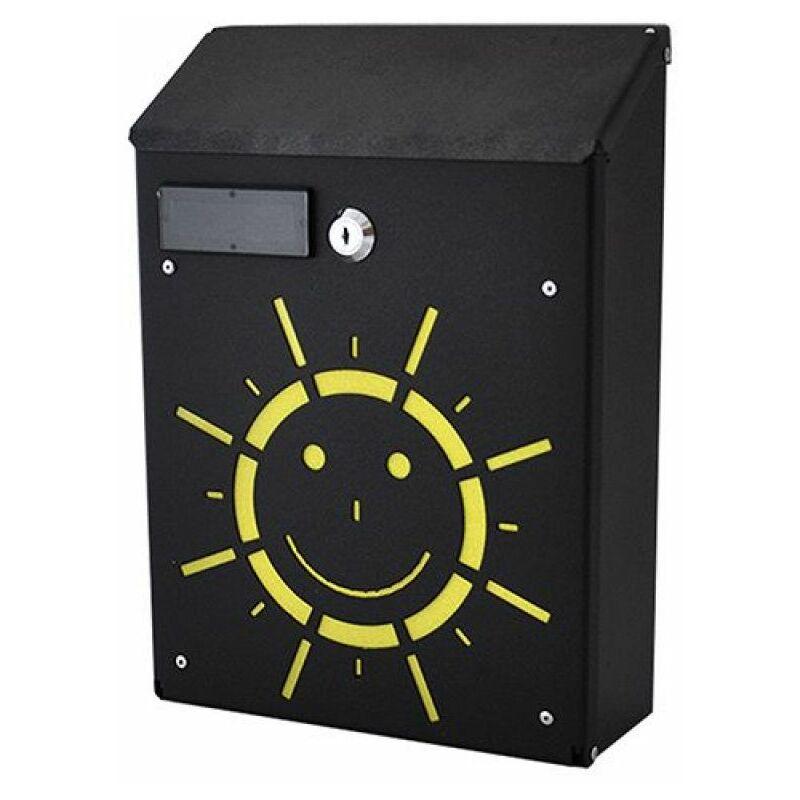 Cassetta postale antracite verniciata a polvere h 29 cm montaggio a parete