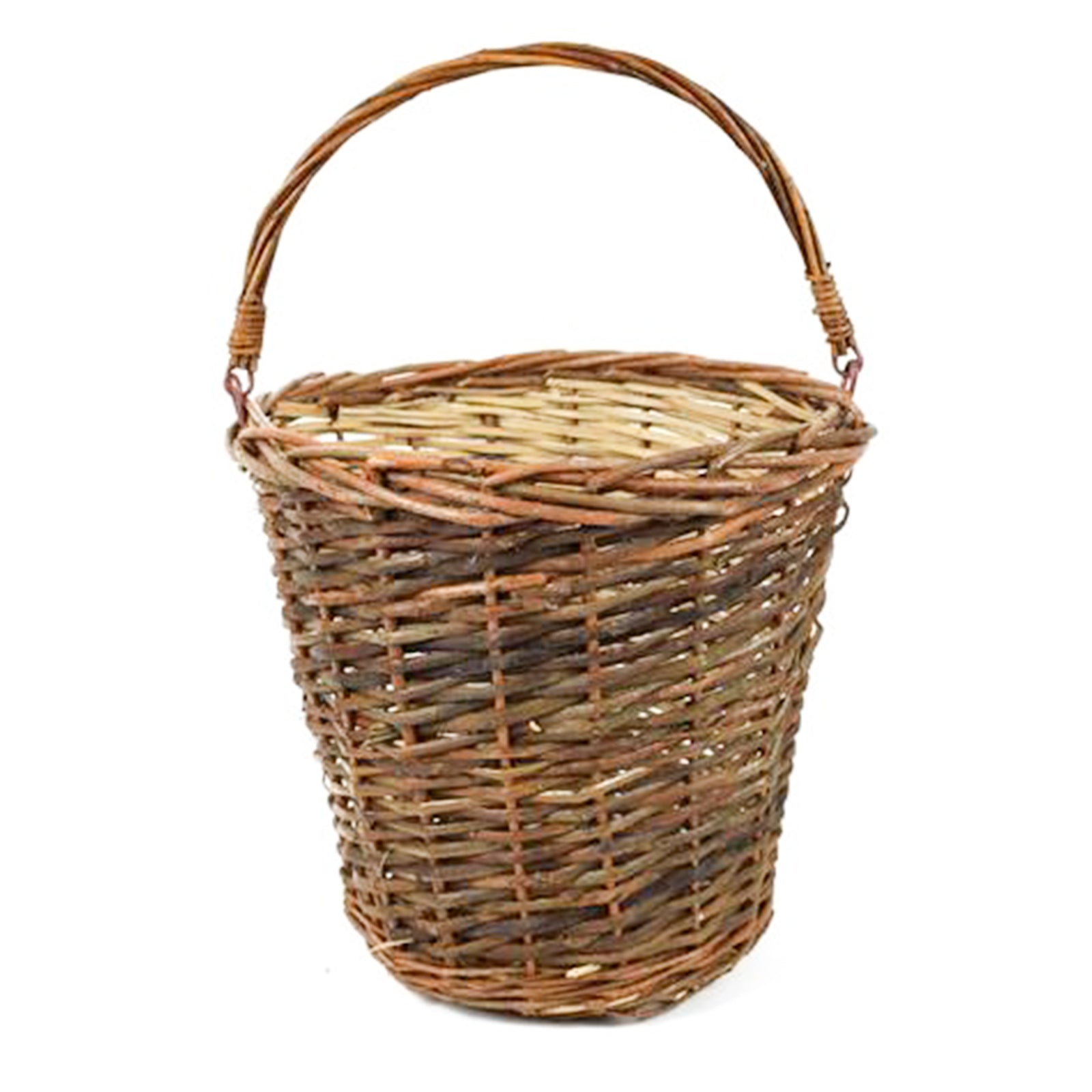 Cesto In Vimini A Fungo - 39x29x30cm, Marrone, Per Raccolta Funghi O Decorazione