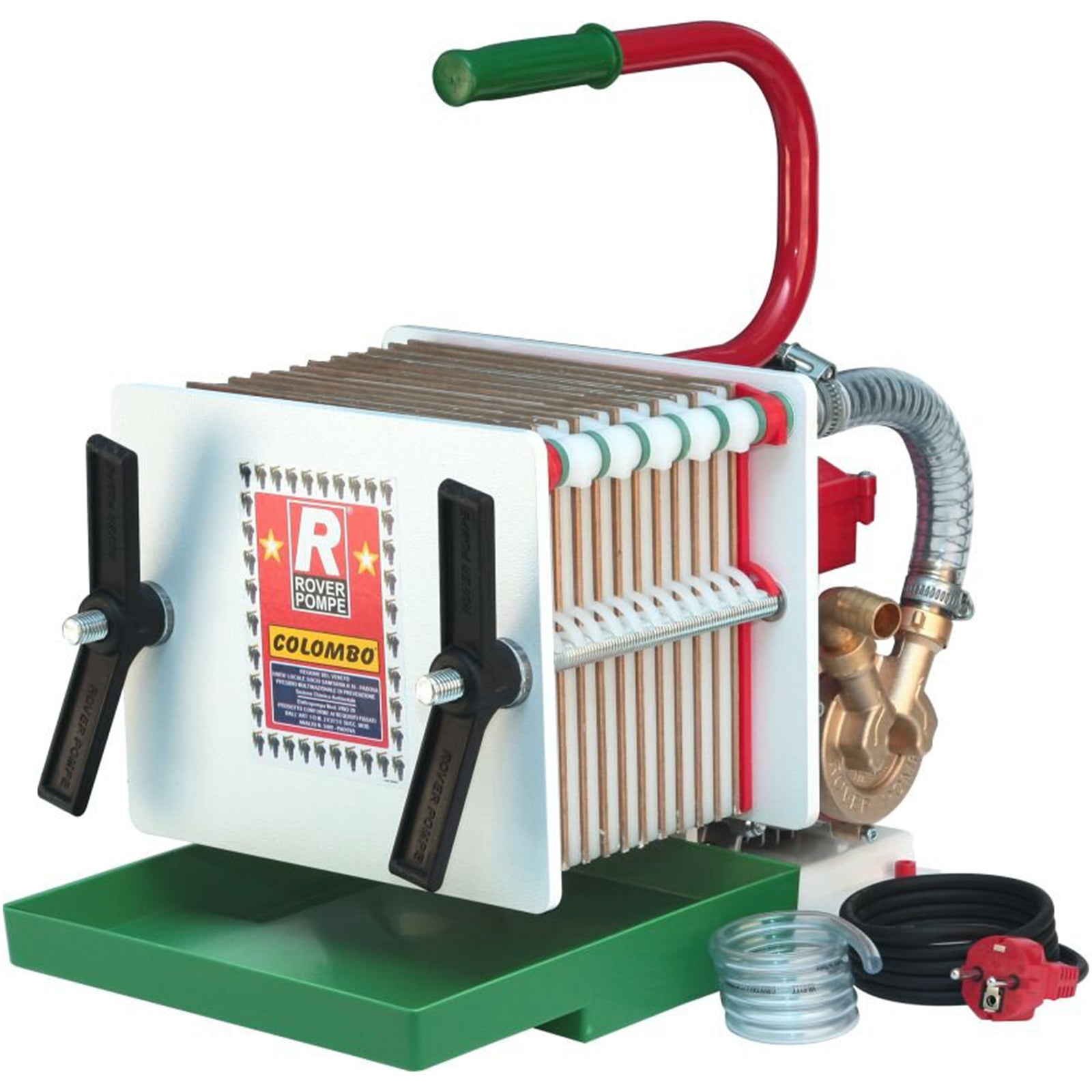 Filtro per olio e vino "Colombo" a piastre e pannelli filtranti