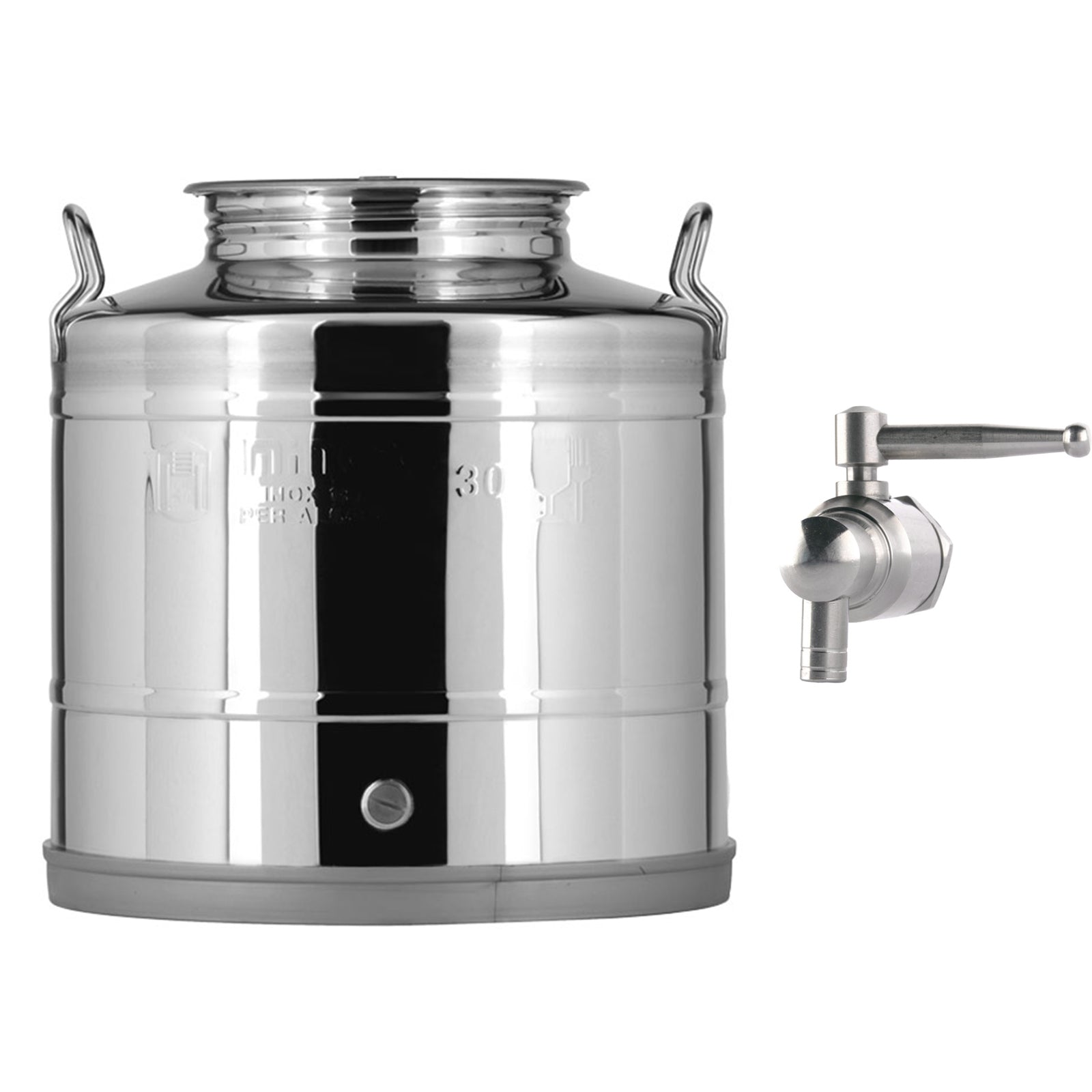 Contenitore Saldato in acciaio inox AISI 304 "Made in Italy" per olio d'oliva