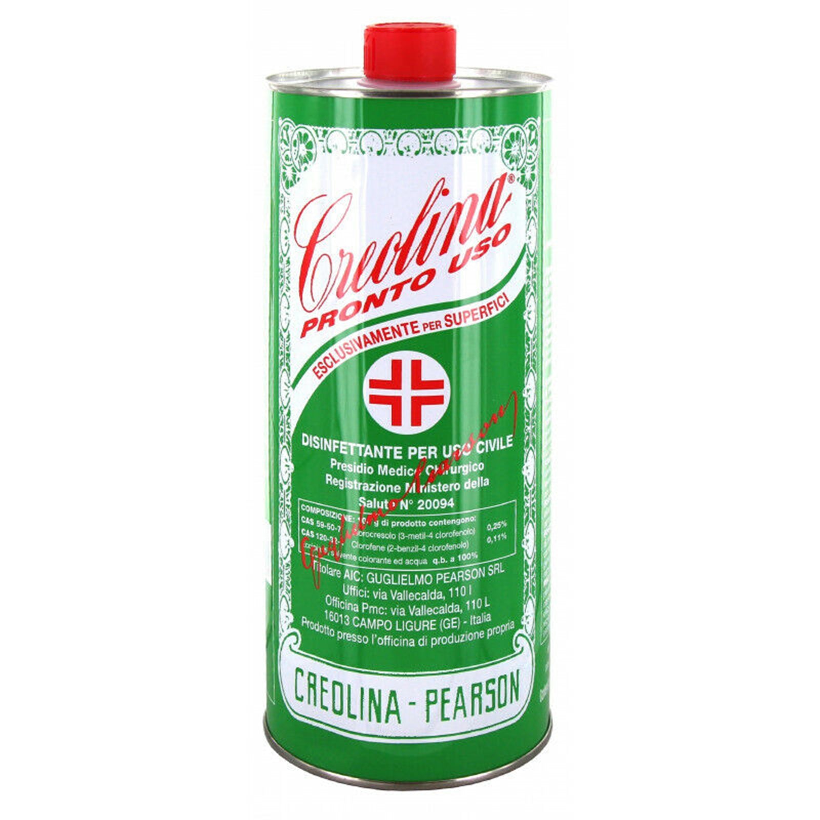 Creolina igienizzante e deodorante per stalle ed allevamenti Pearson 1 lt