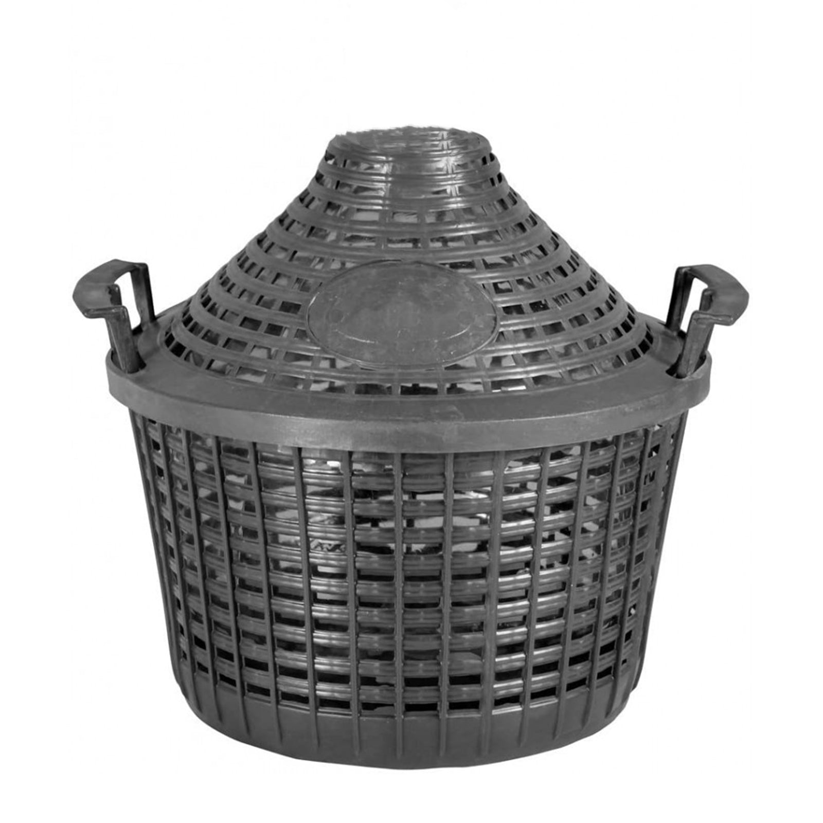 Cesto di ricambio per damigiana in vetro "Bocca Stretta" in plastica con manici