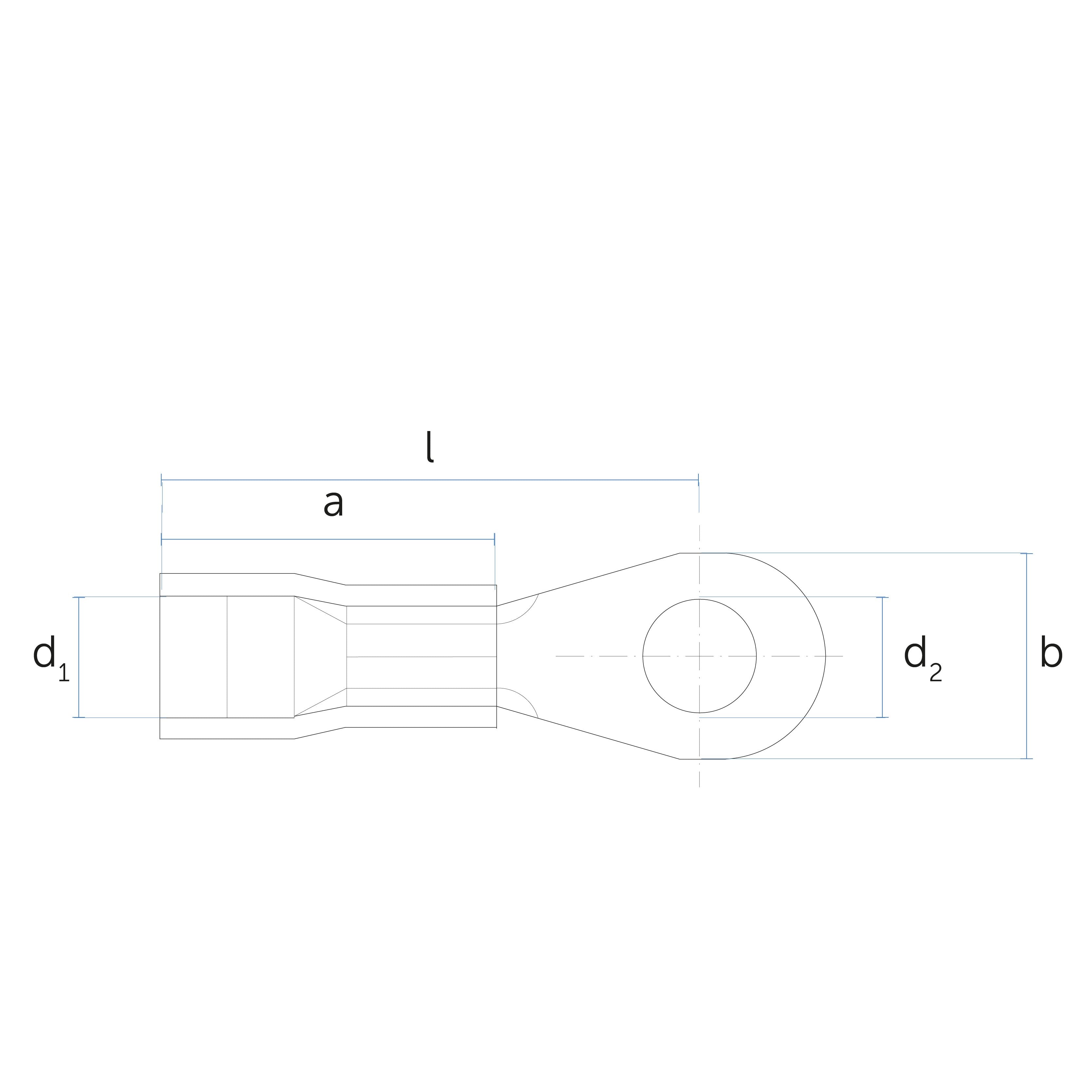 Capocorda preisolato, serie ad occhiello per collegamento cavi elettrici