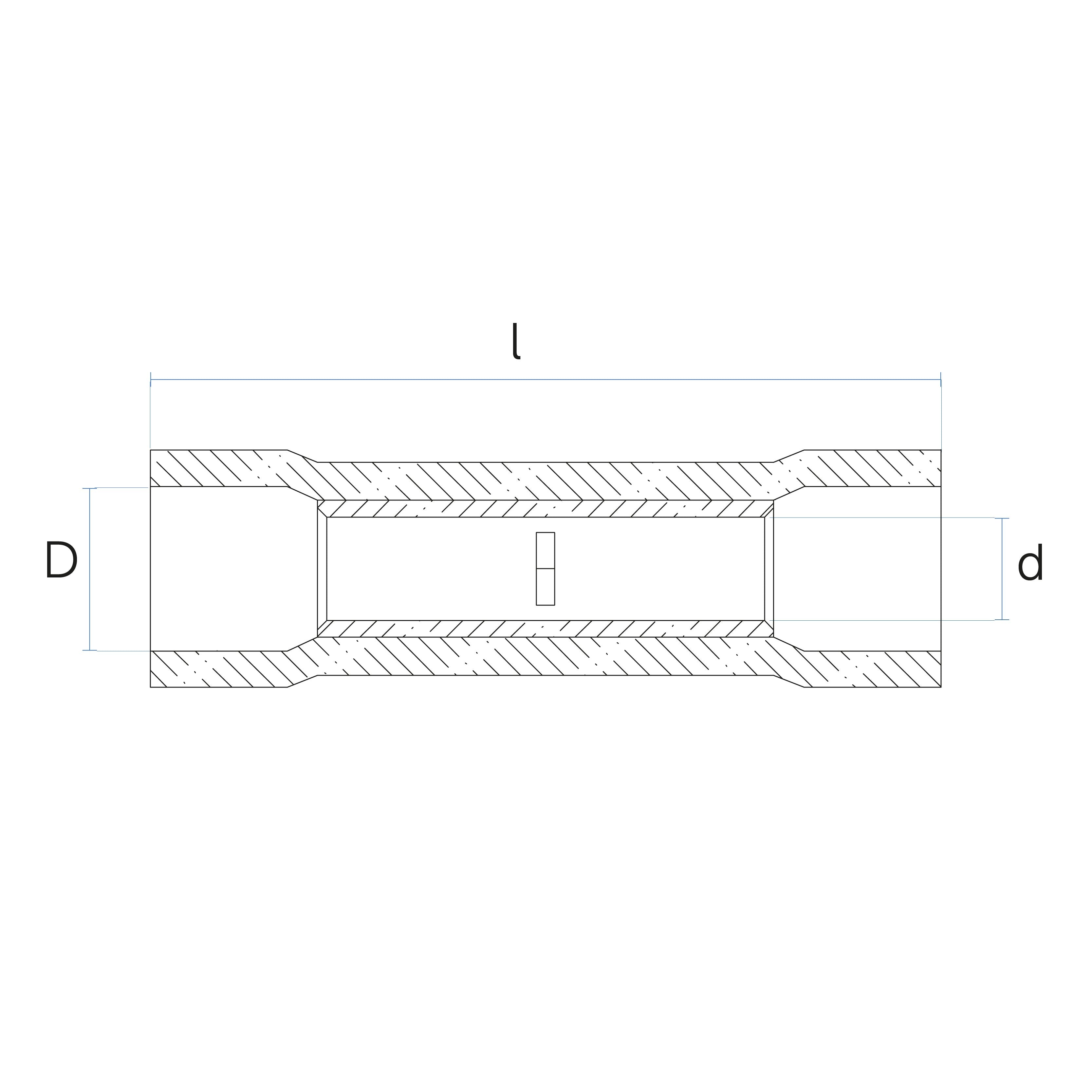 Connettore preisolato di testa in PVC, per collegamento cavi elettrici