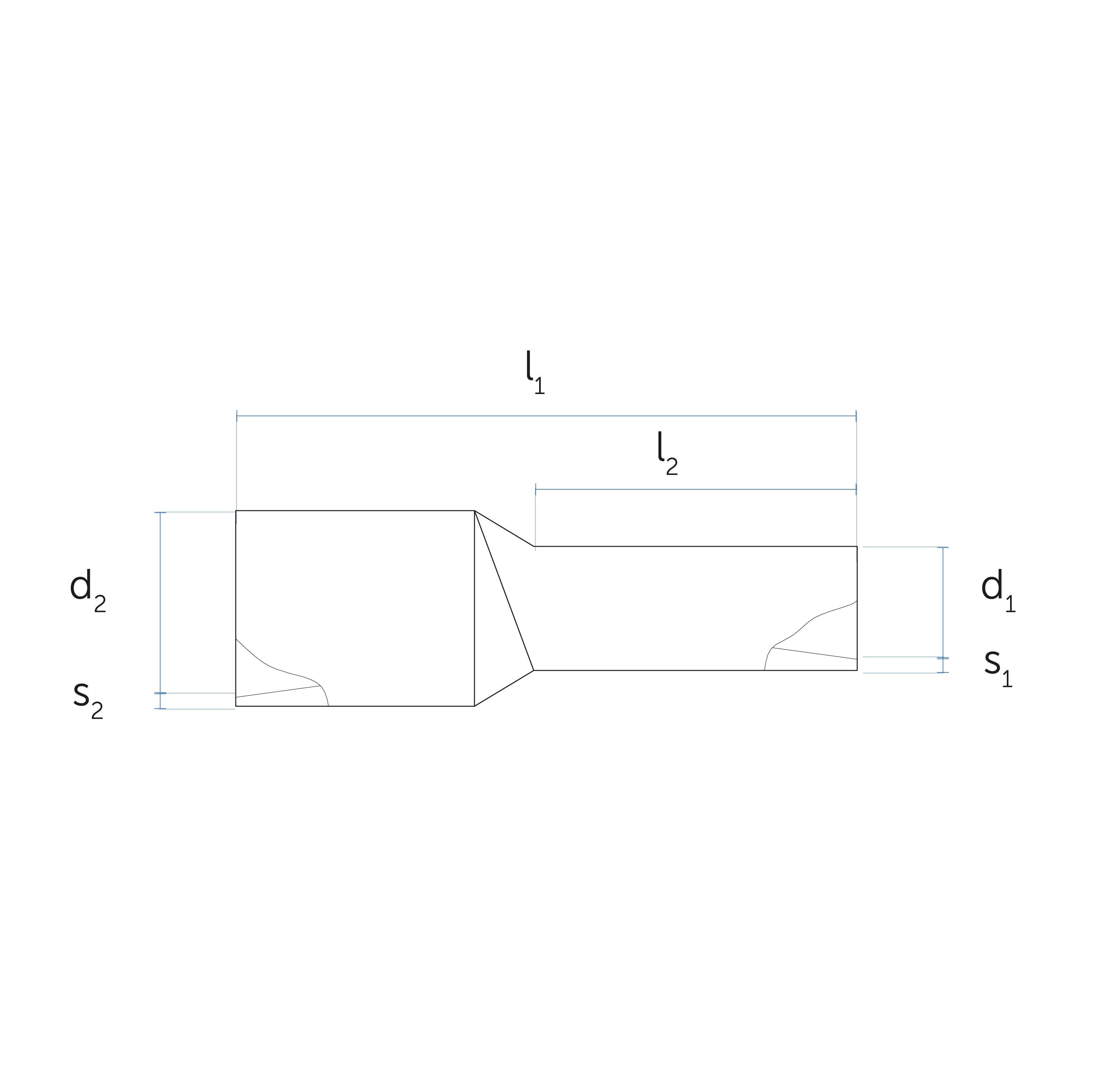 Terminale isolato a tubetto per cavo singolo, per collegamento cavi elettrici