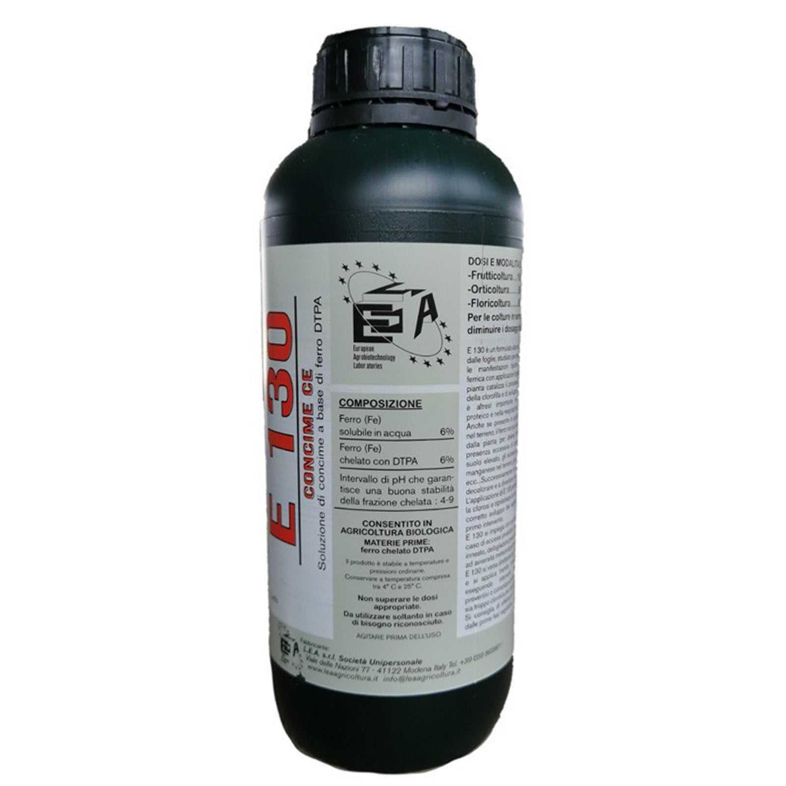 Concime fogliare "DTPA E130" a base di ferro per orto e frutteti 1 lt