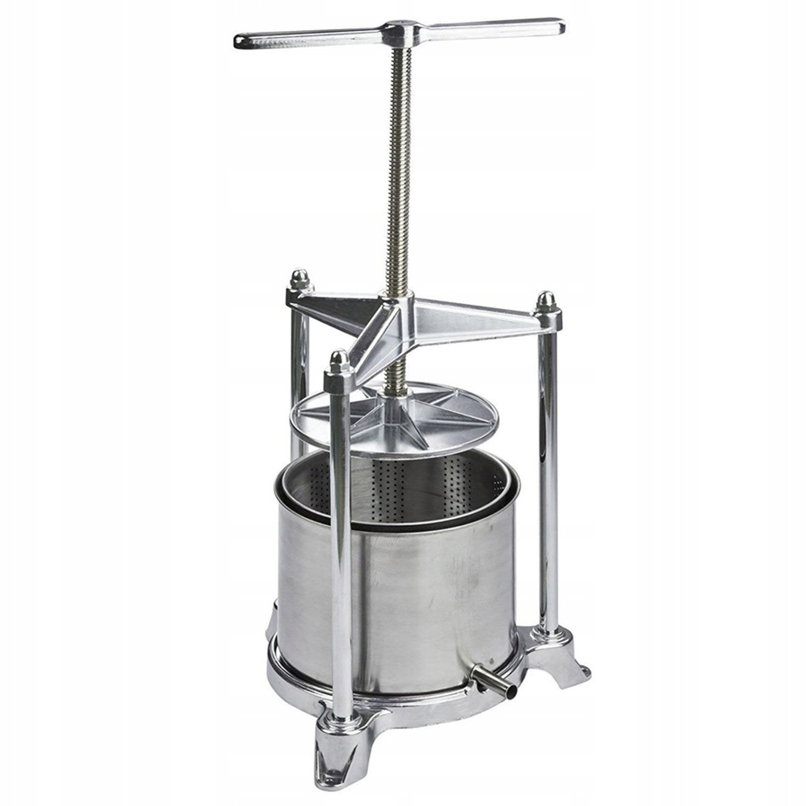 Torchietto premitutto in Inox e Alluminio, adatto come pressa per liquore, frutta ed olive