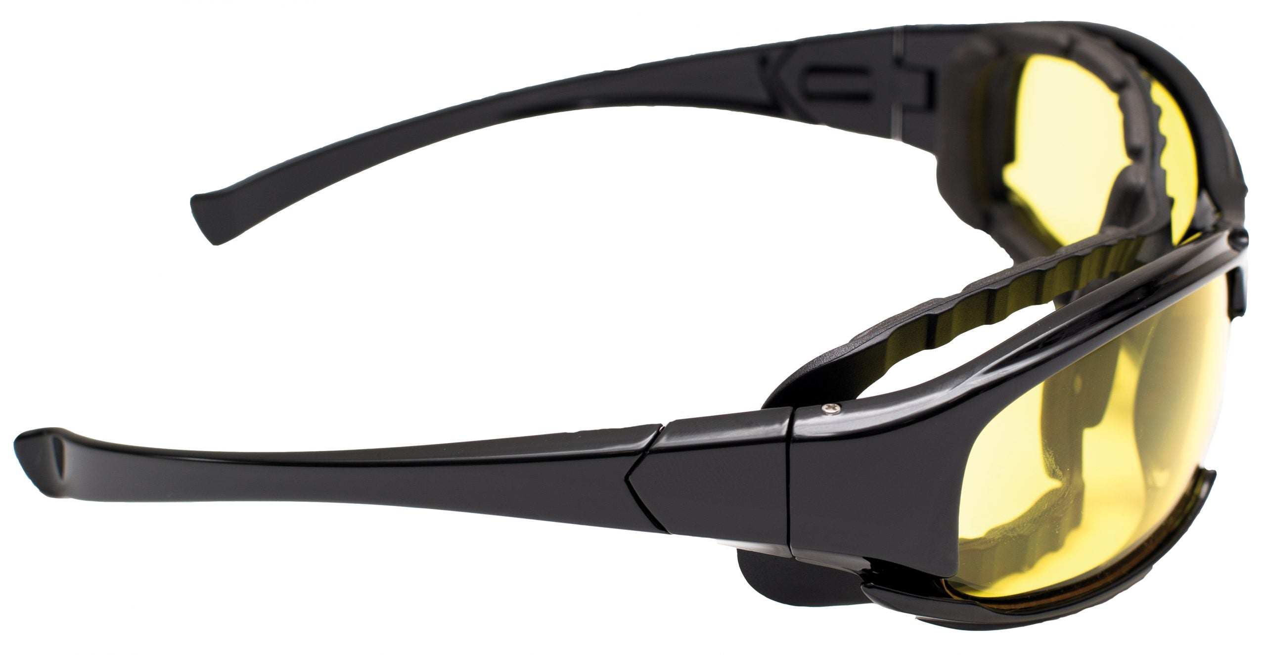 Occhiali da lavoro "Indro High" con lenti in policarbonato gialle e montatura in memory foam