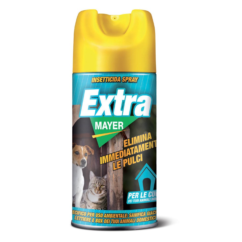 Insetticida areosol "Extra" per pulci e zecche ideale per cucce e lettiere 300 ml