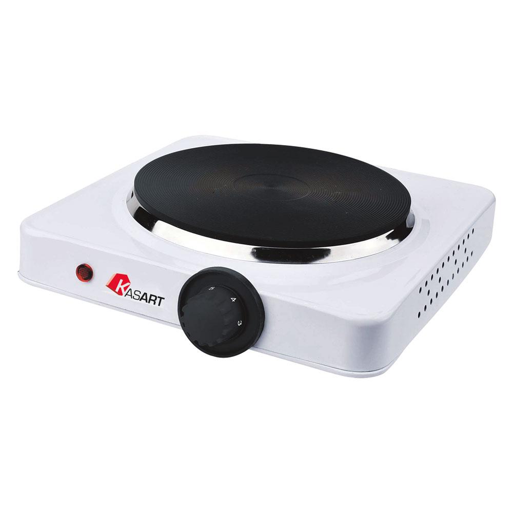 Fornello elettrico da campeggio 1500 W temperatura regolabile con piastra in ghisa 18.5 cm