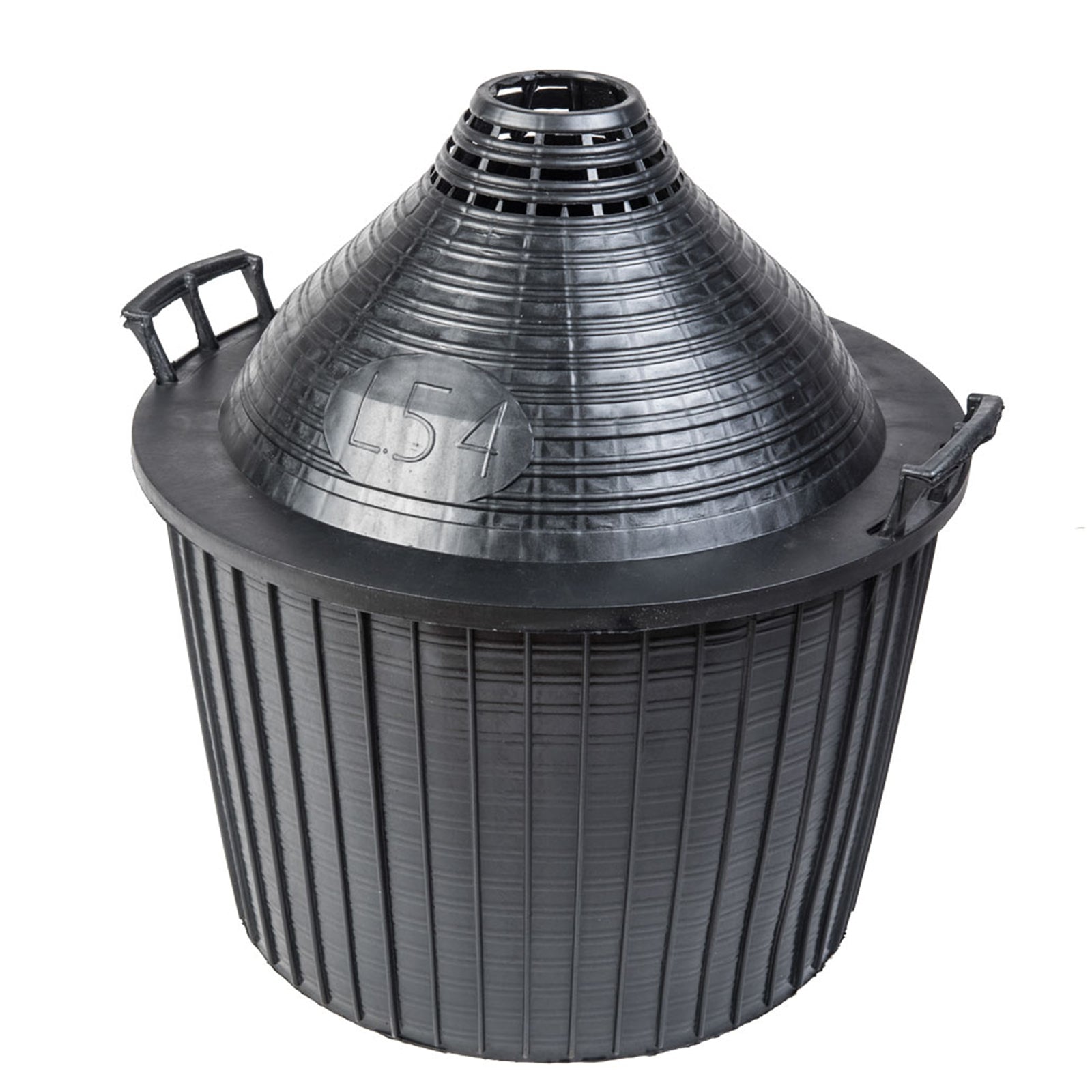 Cesto di ricambio per damigiana in vetro "Bocca Stretta" in plastica con manici