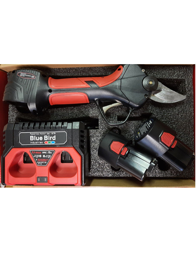 Forbice ergonomica a batteria per potatura vigneto e frutteto "PS 22-23" 12,6 V e 2 Ah