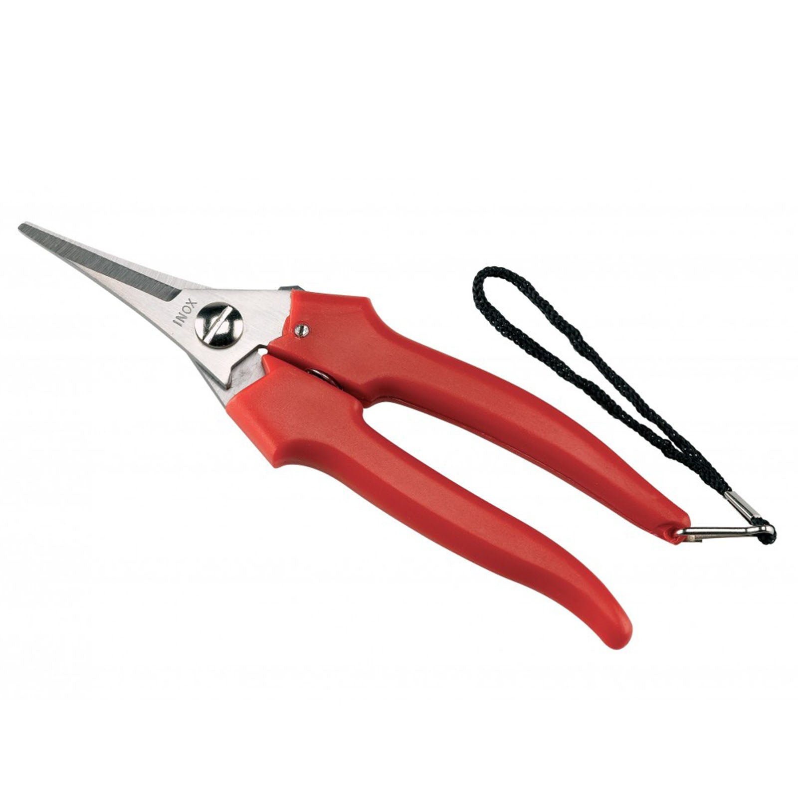 Forbice da pota "Garden" per vendemmia e giardinaggio con lama dritta in inox da 19 cm