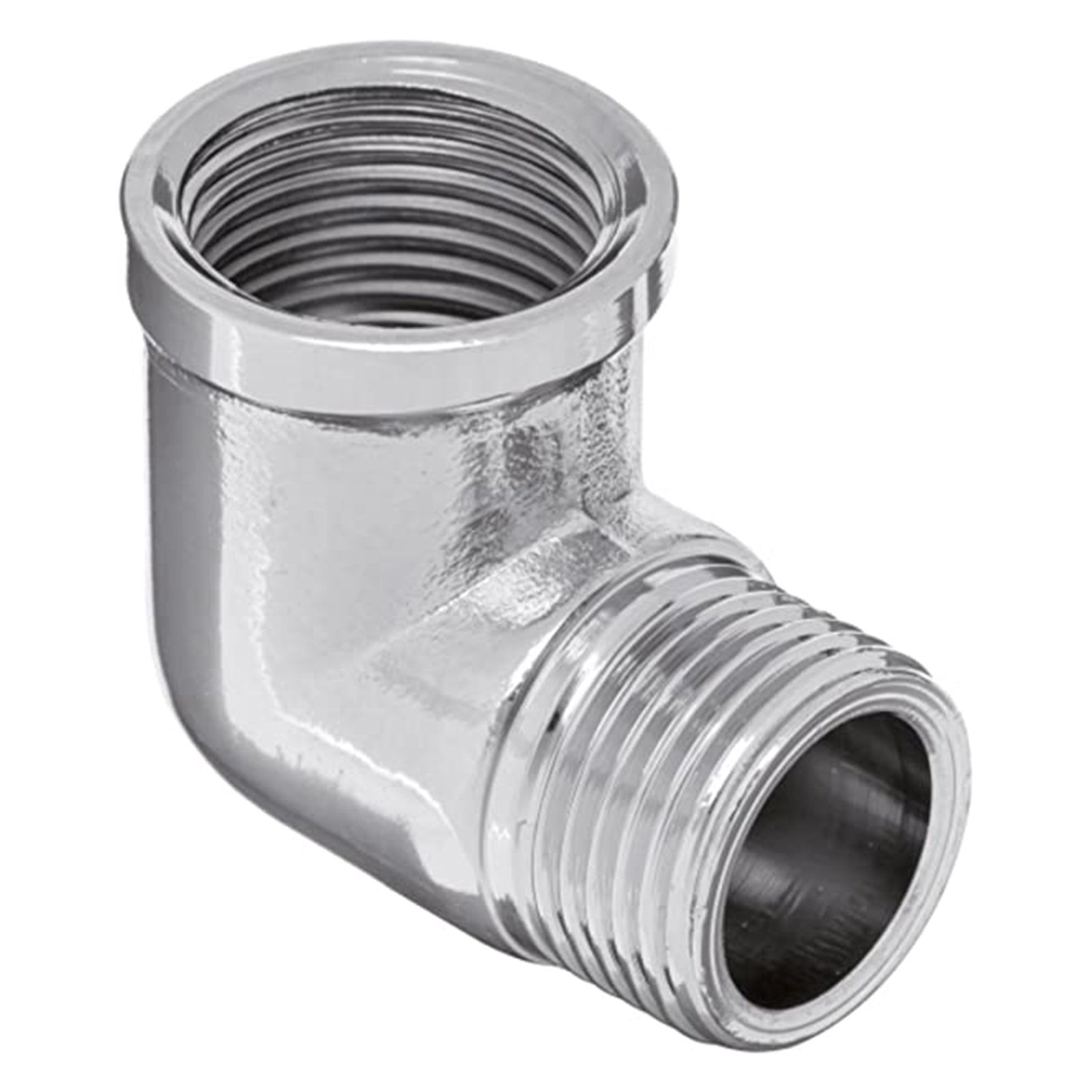 Raccordo in ghisa a gomito con attacco maschio/femmina per irrigazione