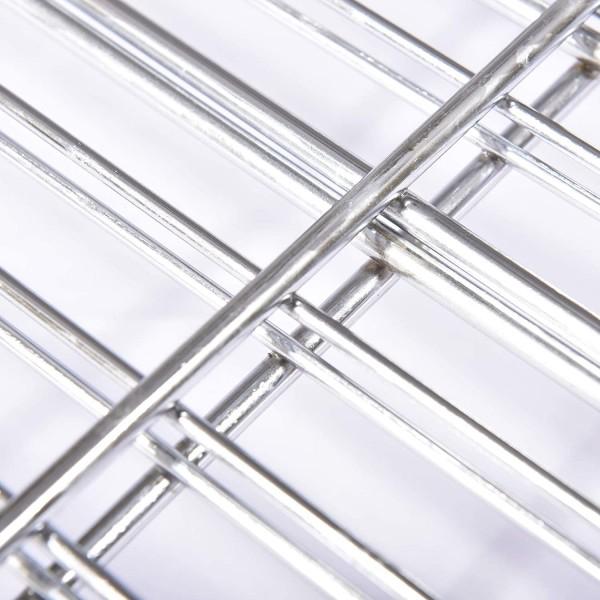 Graticola per barbecue girevole, griglia in acciaio a barre con piedini alta qualità "Made in Italy"