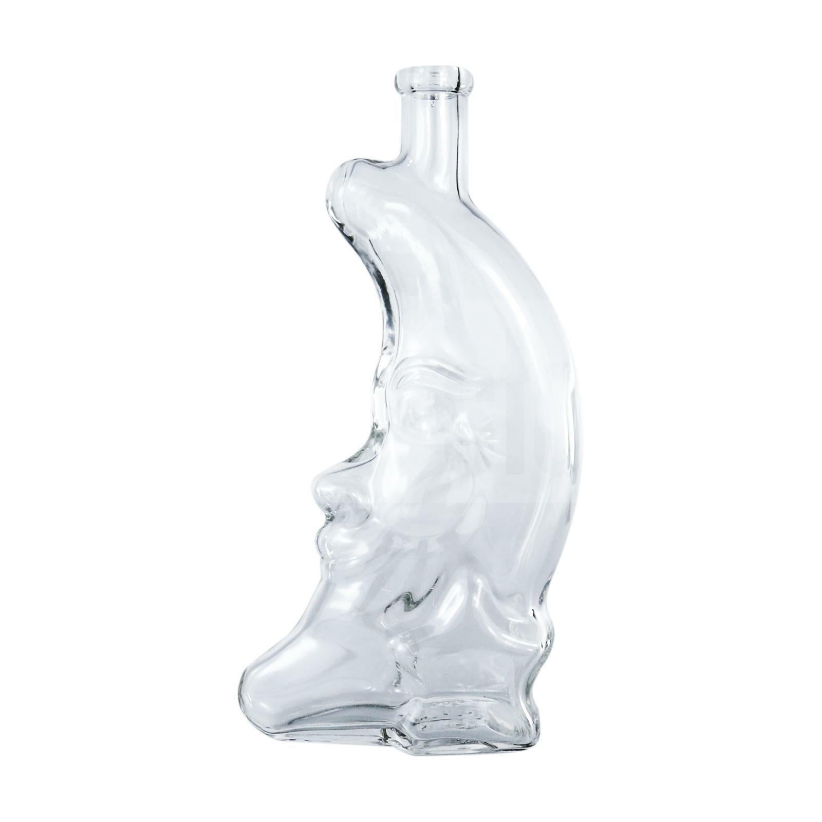 Bottiglia in vetro per distillati e liquori "Luna con Stella" da 500 mL