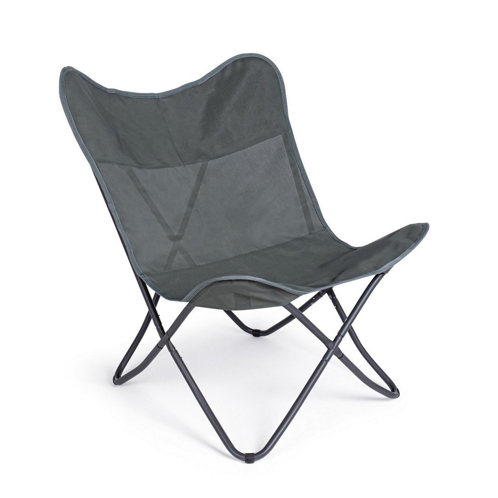 Sedia da mare "Butterfly Gabicce" pieghevole con struttura in acciaio seduta e schienale