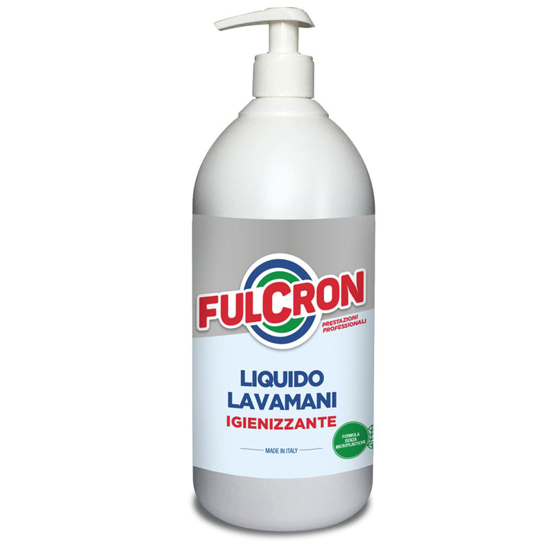 Sapone liquido sgrassante professionale "Fulcron igienizzante mani" lavamani 1 lt