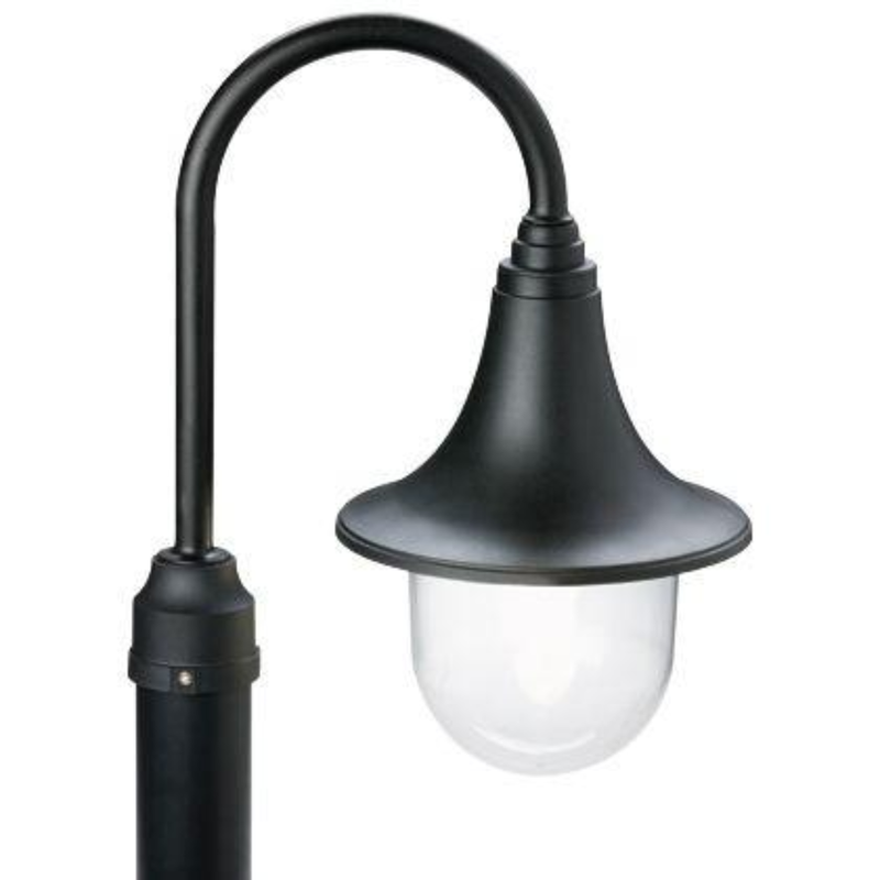 Lanterna per palo "Marine" lampada per esterno Nera 60 w