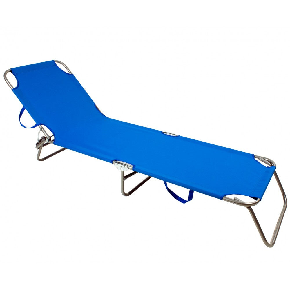 Lettino prendisole pieghevole "Rimini" brandina da spiaggia e balcone