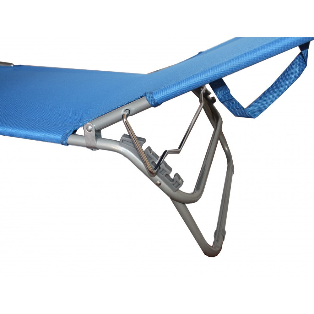 Lettino prendisole pieghevole "Rimini" brandina da spiaggia e balcone