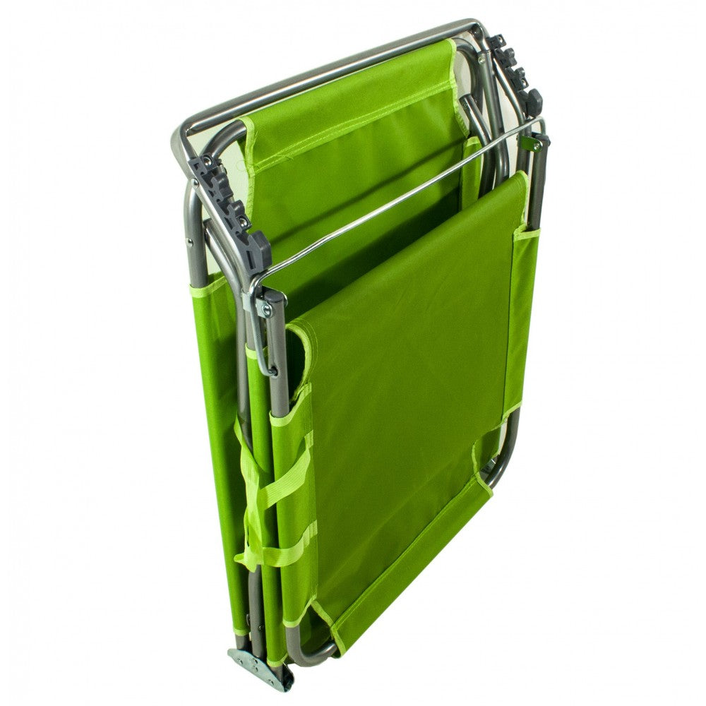 Lettino prendisole pieghevole "Rimini" brandina da spiaggia e balcone