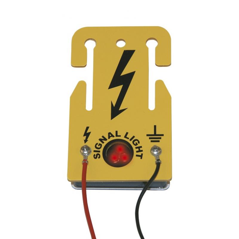Luce segnaletica di controllo per recinto elettrico