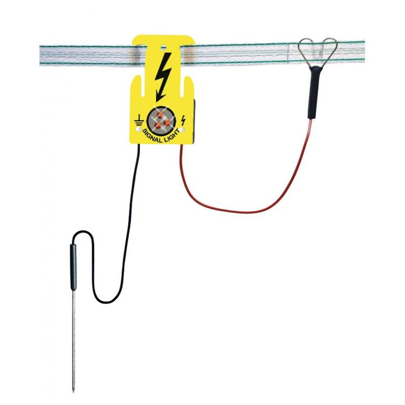 Luce segnaletica di controllo per recinto elettrico